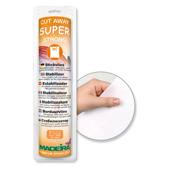 Madeira Super Strong embroidery backing, white image number